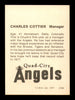 Chuck Cottier Autographed 1977 TCMA Card Quad City Angels SKU #231702