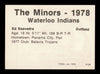 Ed Saavedra Autographed 1978 TCMA Rookie Card #136 Waterloo Indians SKU #231710