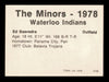 Ed Saavedra Autographed 1978 TCMA Rookie Card #136 Waterloo Indians SKU #231711