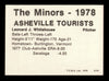 Len Whitehouse Autographed 1978 TCMA Rookie Card #191 Ashville Tourists SKU #231745
