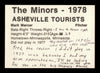 Mark Mercer Autographed 1978 TCMA Rookie Card #185 Ashville Tourists SKU #231747