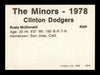 Rusty McDonald Autographed 1978 TCMA Rookie Card #310 Clinton Dodgers SKU #231752