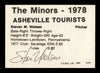 Steve Nielsen Autographed 1978 TCMA Rookie Card #187 Ashville Tourists (Signed Twice) SKU #231754