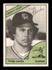 Craig Landis Autographed 1978 TCMA Rookie Card #242 Cedar Rapids Giants SKU #231758