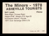 Ed Lynch Autographed 1978 TCMA Rookie Card #196 Ashville Tourists SKU #231780