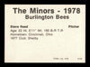 Steve Reed Autographed 1978 TCMA Rookie Card #159 Burlington Bees SKU #231805