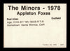 Rod Allen Autographed 1978 TCMA Rookie Card #337 Appleton Foxes SKU #231831