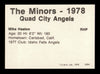 Mike Heaton Autographed 1978 TCMA Rookie Card #264 Quad City Angels SKU #231852