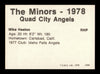 Mike Heaton Autographed 1978 TCMA Rookie Card #264 Quad City Angels SKU #231853