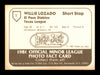 Willie Lozado Autographed 1981 TCMA Rookie Card #2 El Paso Diablos SKU #231864