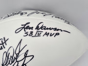 Super Bowl MVP's Autographed Official White Wilson NFL Football With 16 Signatures including Joe Namath PSA/DNA #AB10152