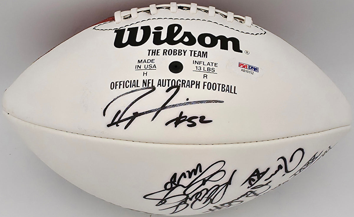 Super Bowl MVP's Autographed Official White Wilson NFL Football With 16 Signatures including Joe Namath PSA/DNA #AB10152
