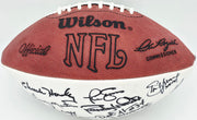 Super Bowl MVP's Autographed Official White Wilson NFL Football With 16 Signatures including Joe Namath PSA/DNA #AB10152
