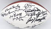 Super Bowl MVP's Autographed Official White Wilson NFL Football With 16 Signatures including Joe Namath PSA/DNA #AB10151