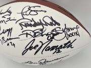 Super Bowl MVP's Autographed Official White Wilson NFL Football With 16 Signatures including Joe Namath PSA/DNA #AB10151