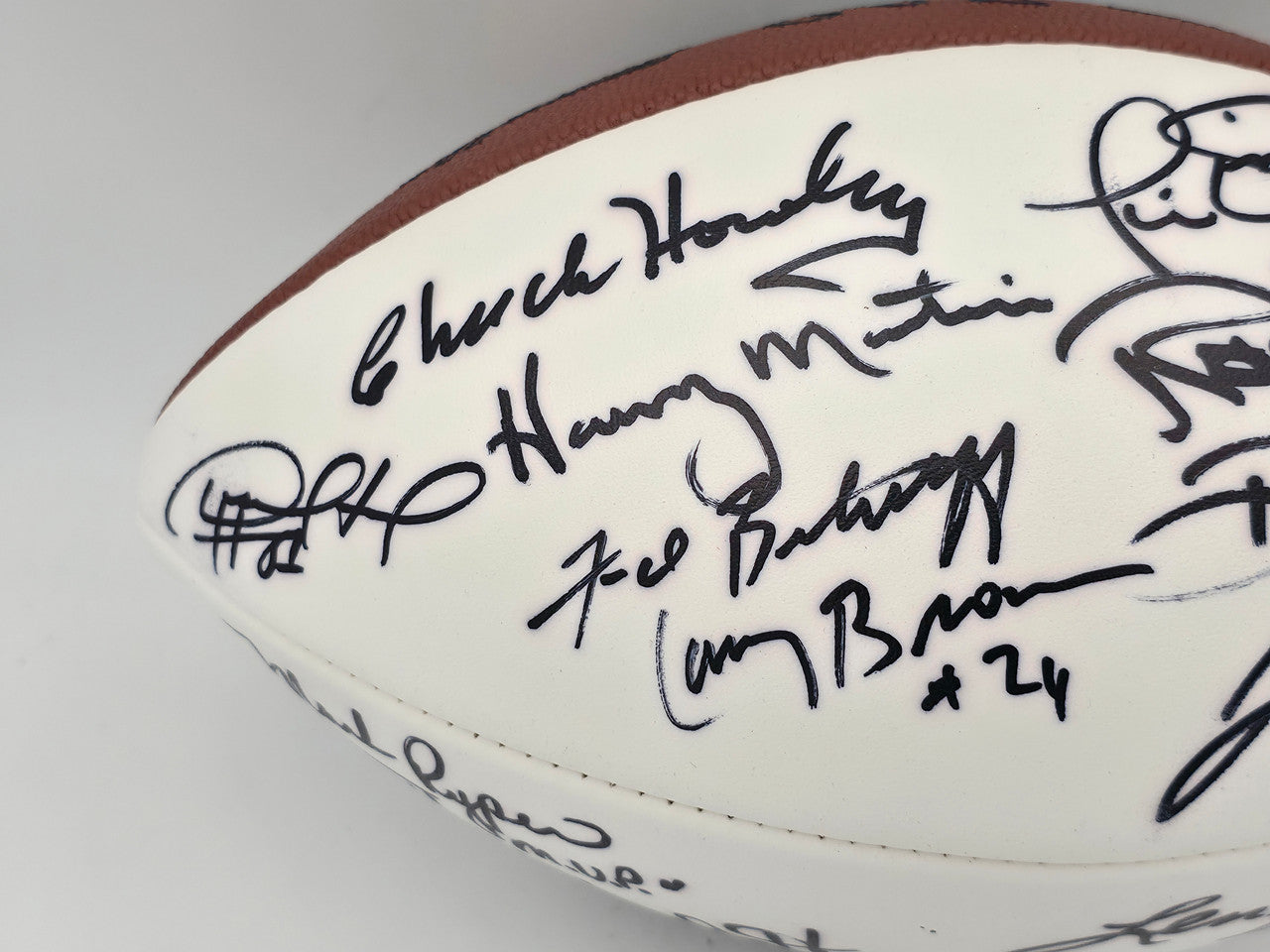 Super Bowl MVP's Autographed Official White Wilson NFL Football With 16 Signatures including Joe Namath PSA/DNA #AB10151
