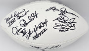 Super Bowl MVP's Autographed Official White Wilson NFL Football With 16 Signatures including Joe Namath PSA/DNA #AB10151