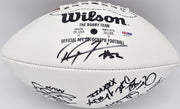 Super Bowl MVP's Autographed Official White Wilson NFL Football With 16 Signatures including Joe Namath PSA/DNA #AB10151