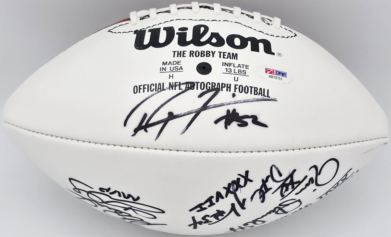 Super Bowl MVP's Autographed Official White Wilson NFL Football With 16 Signatures including Joe Namath PSA/DNA #AB10151