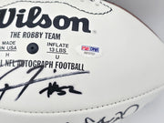 Super Bowl MVP's Autographed Official White Wilson NFL Football With 16 Signatures including Joe Namath PSA/DNA #AB10151