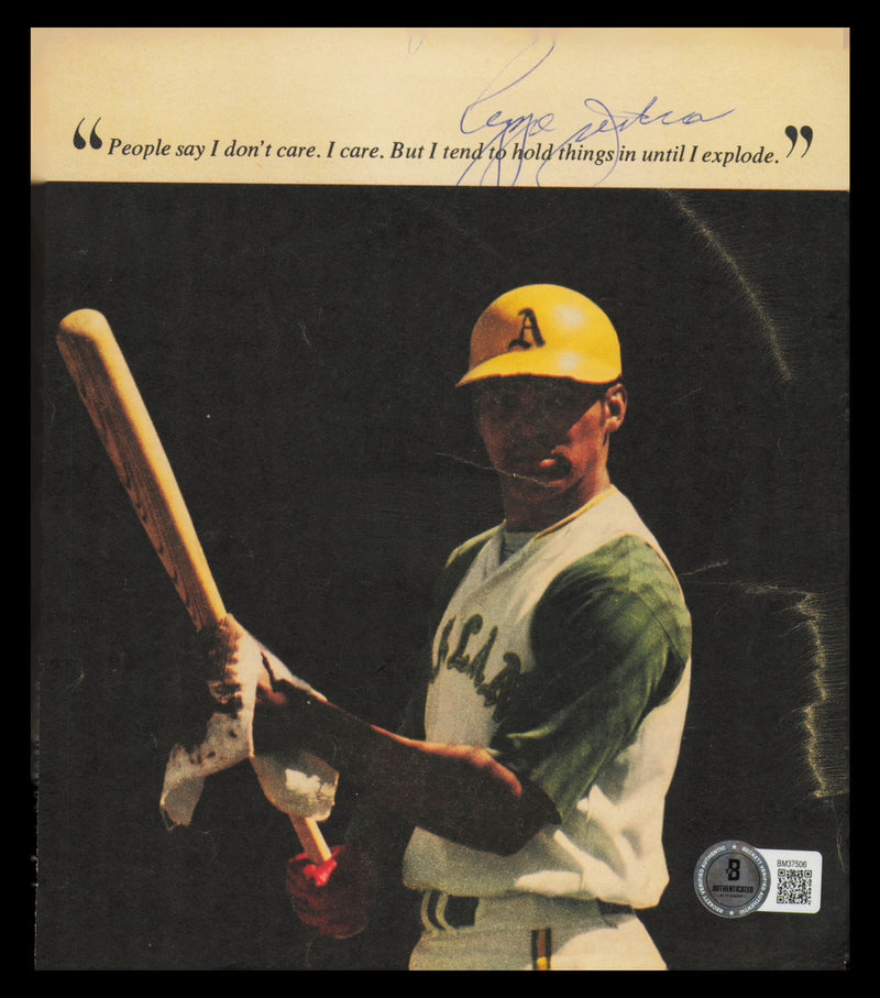 Reggie Jackson Autographed 6.5x8 Magazine Page Photo Oakland A's Beckett BAS QR #BM37506