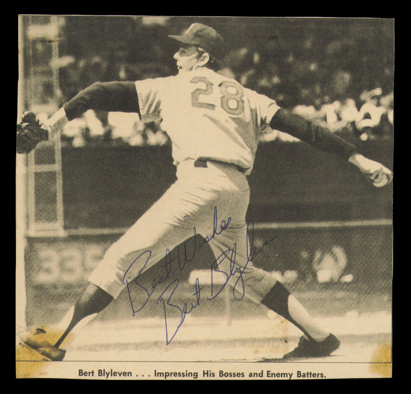 Bert Blyleven Autographed 6x6 Magazine Page Photo Minnesota Twins "Best Wishes" SKU #232332