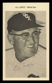 Al Lopez Autographed 4x7 Team Issued Photo Chicago White Sox SKU #232352