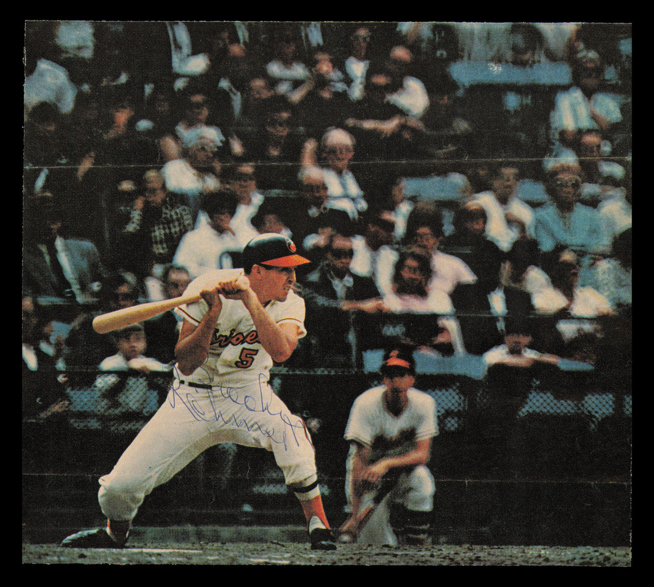 Brooks Robinson Autographed 7x6 Magazine Page Photo Baltimore Orioles SKU #232370