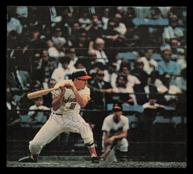 Brooks Robinson Autographed 7x6 Magazine Page Photo Baltimore Orioles SKU #232370