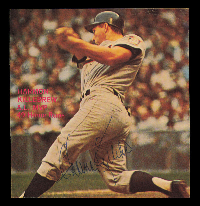 Harmon Killebrew Autographed 5x5 Magazine Page Photo Minnesota Twins SKU #232394