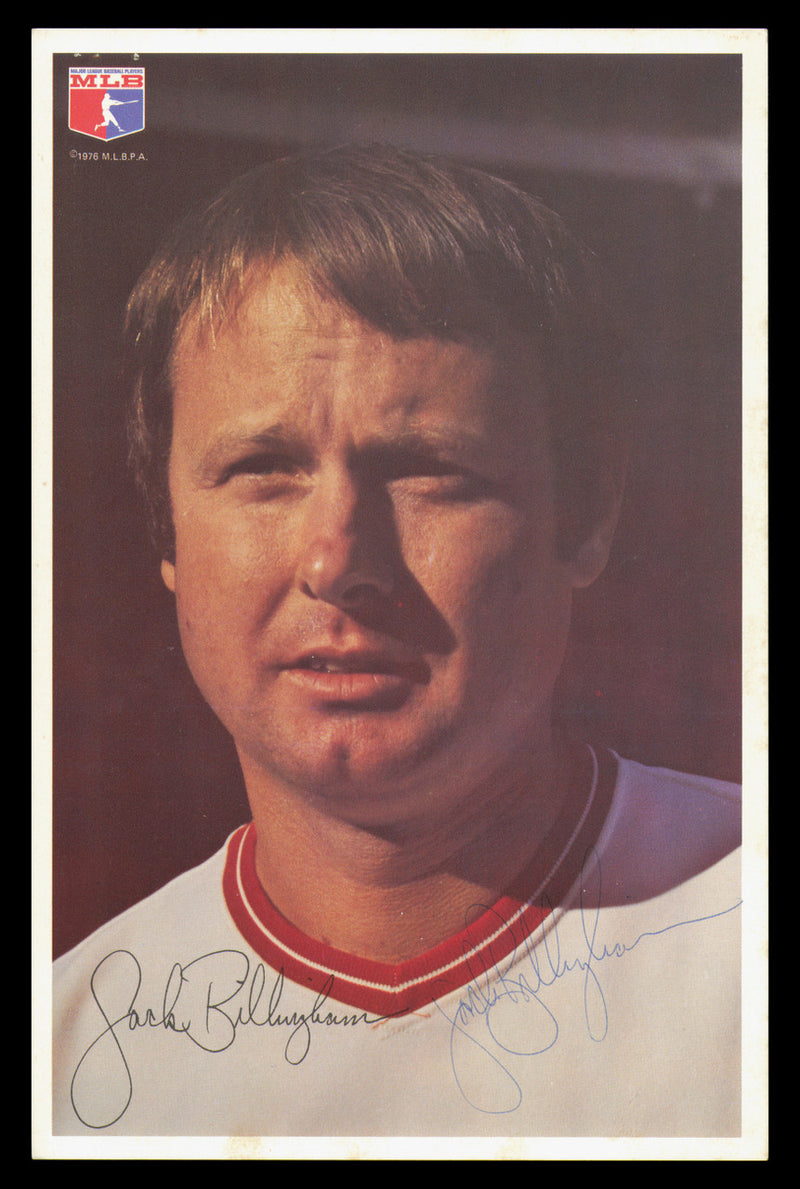 Jack Billingham Autographed 6x9 Team Issued Photos Cincinnati Reds 1976 SKU #232412