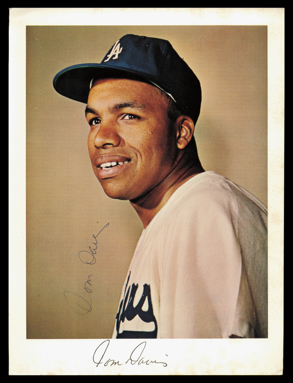 Tommy Davis Autographed 8x11 Photo Los Angeles Dodgers SKU #232419