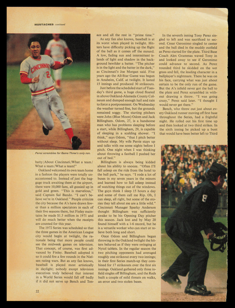 Rollie Fingers & Gene Tenace Autographed 8.5x11.5 Magazine Page Photo Oakland A's SKU #232453