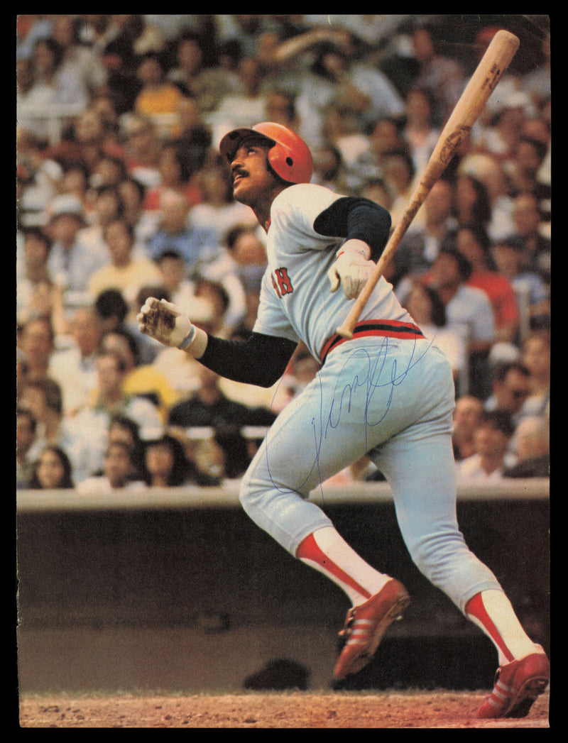 Jim Rice Autographed 8.5x11.5 Magazine Page Photo Boston Red Sox SKU #232504