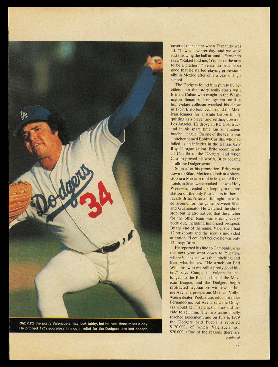 Tim Raines Autographed 8.5x11.5 Magazine Page Photo Montreal Expos SKU #232506