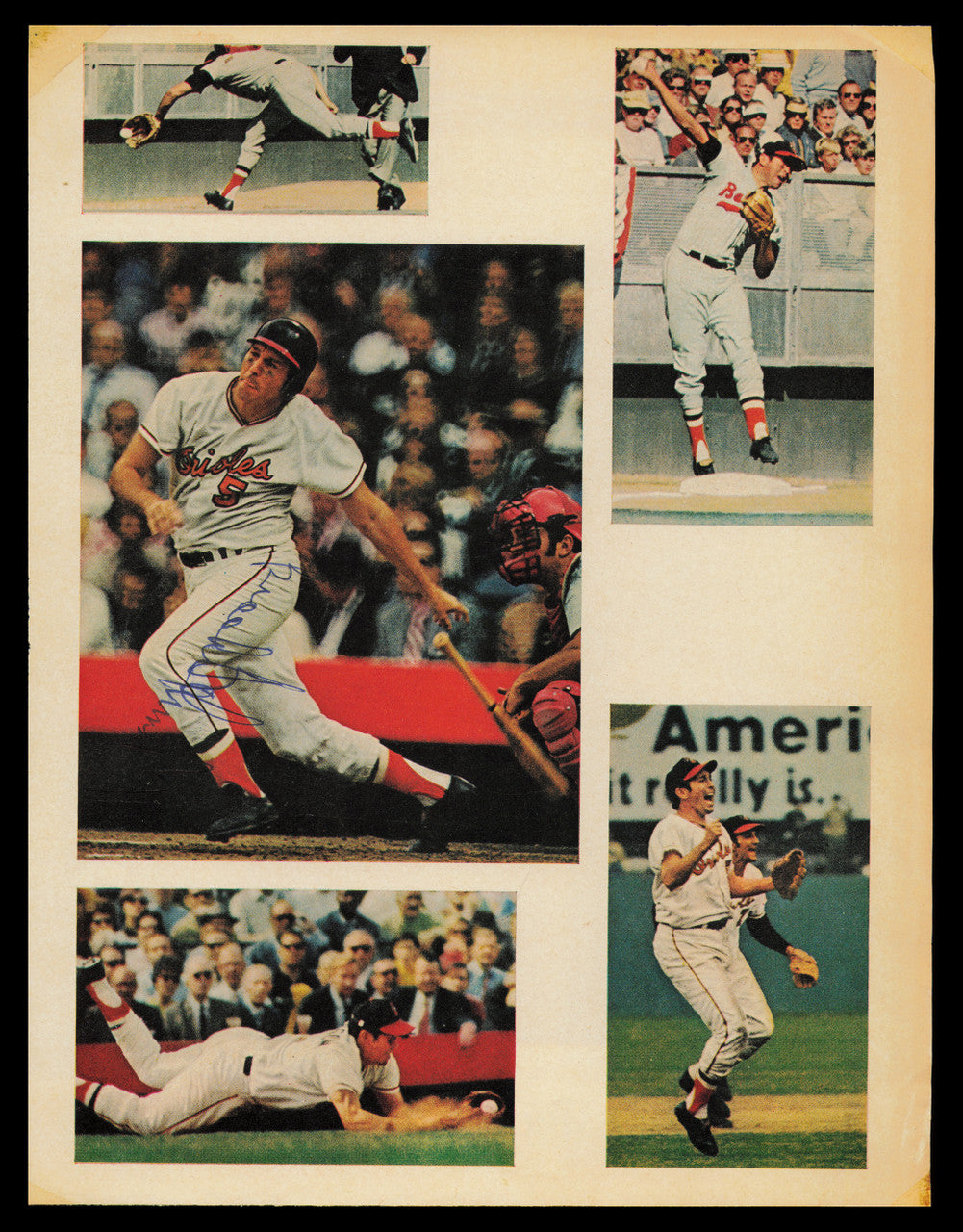 Brooks Robinson Autographed 8x11 Magazine Page Photo Baltimore Orioles SKU #232518