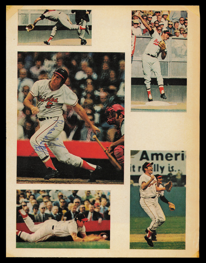 Brooks Robinson Autographed 8x11 Magazine Page Photo Baltimore Orioles SKU #232518