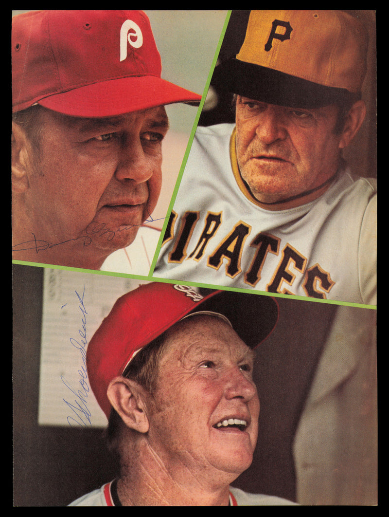 Red Schoendienst & Danny Ozark Autographed 8.5x11.5 Magazine Page Photo SKU #232531