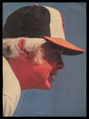 Earl Weaver Autographed 8.5x11.5 Magazine Page Photo Baltimore Orioles SKU #232541