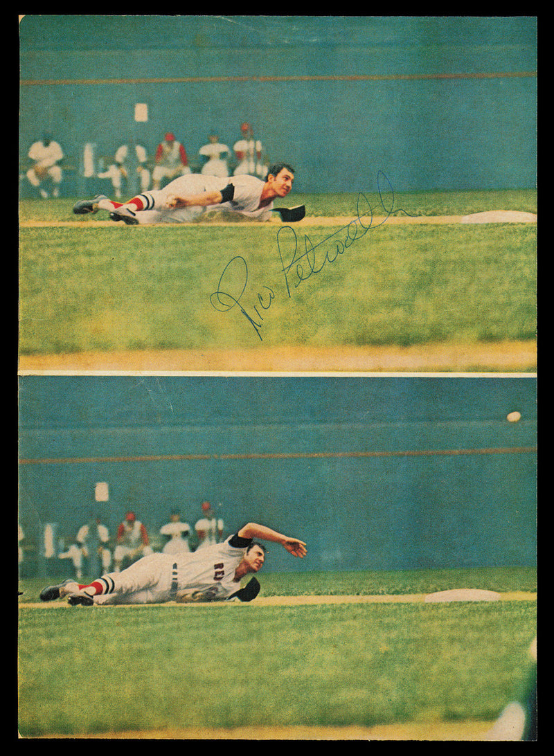 Ken Hawk Harrelson & Rico Petrocelli Autographed 8x11 Magazine Page Photo Cleveland Indians SKU #232562