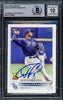 Wander Franco Autographed 2022 Topps Update Rookie Card #US42 Tampa Bay Rays Auto Grade Gem Mint 10 Beckett BAS Stock #216639