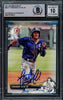 Fernando Tatis Jr. Autographed 2017 Bowman Draft Card #BD71 San Diego Padres Auto Grade Gem Mint 10 Beckett BAS Stock #216663