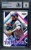 Fernando Tatis Jr. Autographed 2020 Topps Fire Card #95 San Diego Padres Auto Grade Gem Mint 10 Beckett BAS Stock #216668