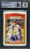 Fernando Tatis Jr. Autographed 2021 Topps Heritage Card #21 San Diego Padres Auto Grade Gem Mint 10 Beckett BAS Stock #216676