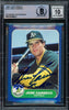 Jose Canseco Autographed 1986 Fleer Update Rookie Card #U-20 Oakland A's Auto Grade Gem Mint 10 "86 AL ROY" Beckett BAS Stock #216705