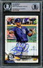 Fernando Tatis Jr. Autographed 2018 Bowman Prospects Card #BP114 San Diego Padres Beckett BAS Stock #216872