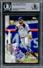 Fernando Tatis Jr. Autographed 2020 Topps Opening Day Card #189 San Diego Padres Beckett BAS Stock #216875