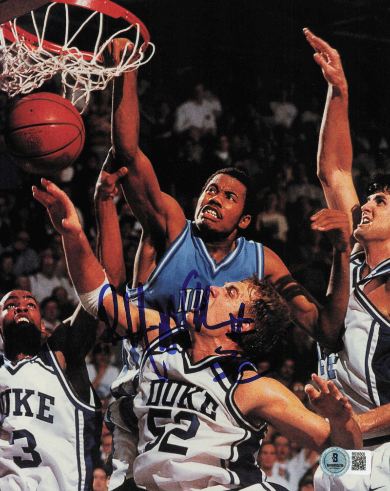 Rasheed Wallace Autographed 8x10 Photo North Carolina Tarheels Beckett BAS QR #BS36800