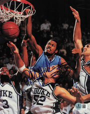 Rasheed Wallace Autographed 8x10 Photo North Carolina Tarheels Beckett BAS QR #BS36802