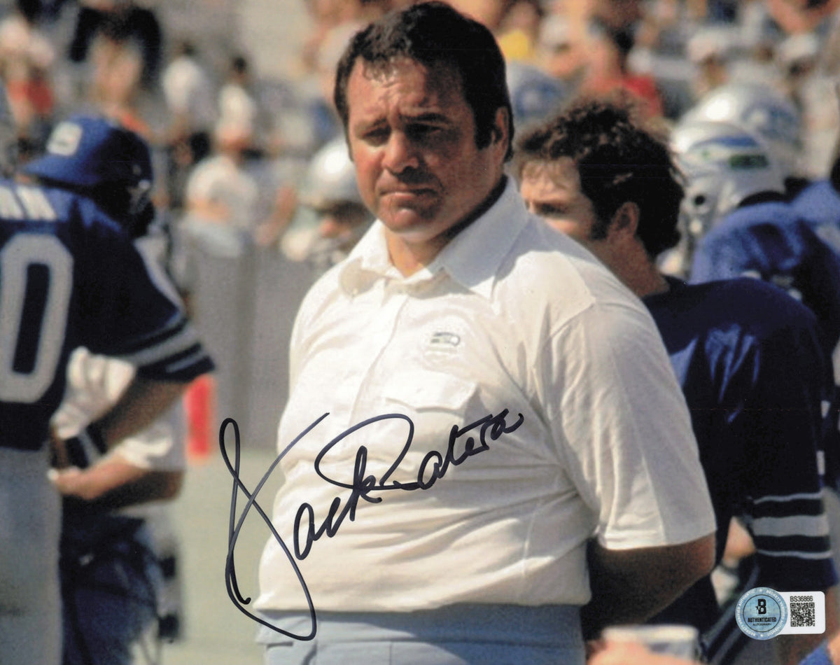 Jack Patera Autographed 8x10 Photo Seattle Seahawks 1st Coach Beckett BAS QR #BS36866